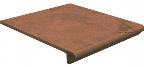 Клинкерная ступень фронтальная Granit Rot ABC Klinkergruppe 310x335x40/10 мм